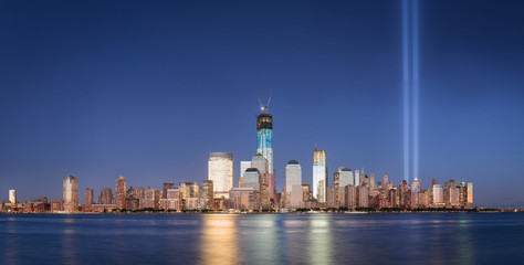 9/11 Memorial September 2012 Tribute in Light World Trade Center