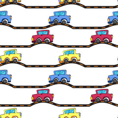 Seamless pattern with kid's theme