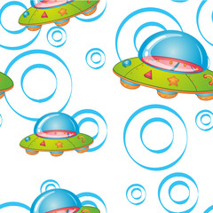 Seamless pattern with kid's theme