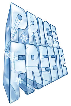 Price Freeze Sale Illustration