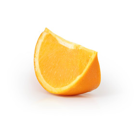 orange slice isolated