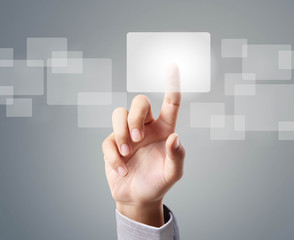 pressing a touchscreen button