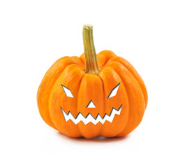 abstract halloween pumpkin on white background