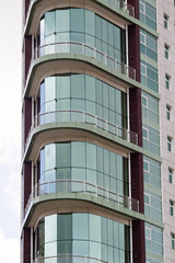 glass detail of modern building