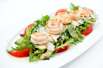 Salad with shrimps