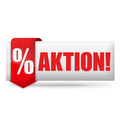 Obraz premium Aktion! Button, Icon