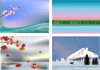 four seasons landscapes collection