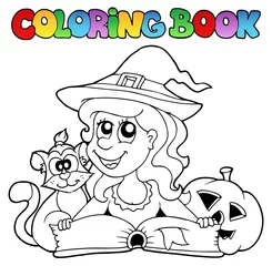 Photo sur Plexiglas Bricolage Livre de coloriage thème Halloween 6