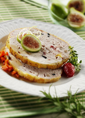 stuffed turkey slices, dish
