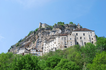 Vista general de Rocamadour. Francia