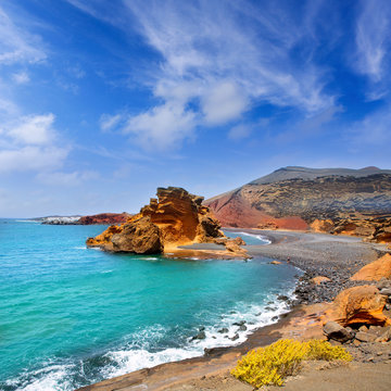 Lagune verte El Golfo Lanzarote