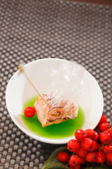 grilled salmon with jelly