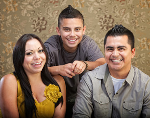 Latino Family Laughing Together