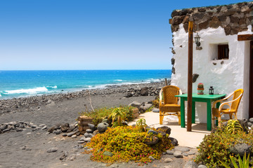 El Golfo in Lanzarote white houses facades