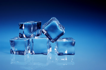 ice cubes background