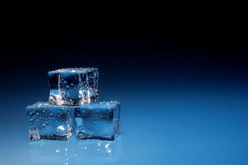 Ice cubes background
