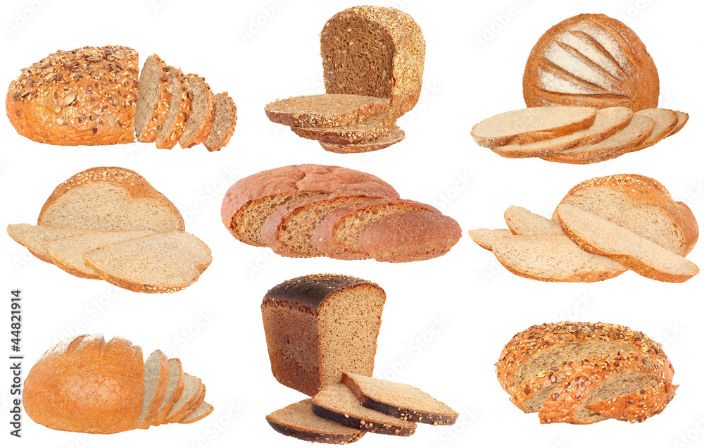 Sticker set bread sliced