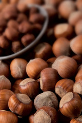 Hazelnuts background