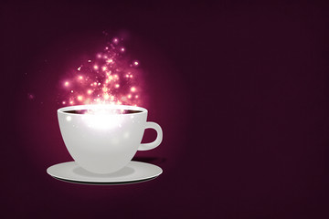 Magic coffee background
