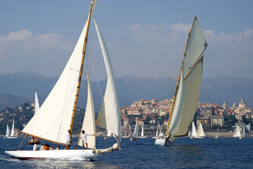 Obraz premium Classic yacht regatta