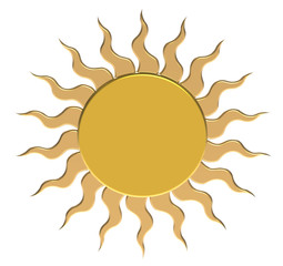 Gold sun