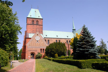 Fototapeta na wymiar Ratzeburg Cathedral, Domhof, Schleswig-Holstein, Ratzeburg