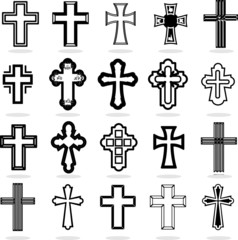 Set Crosses vector