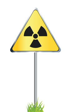 Radiation sign icon