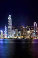 Fototapeta premium Hong Kong skyline night