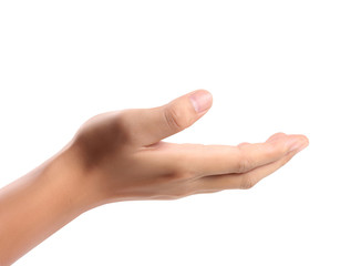 Open palm hand