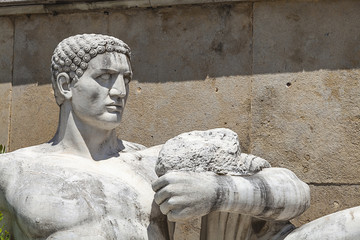 Leonidas monument in Thermopylae, Greece - obrazy, fototapety, plakaty