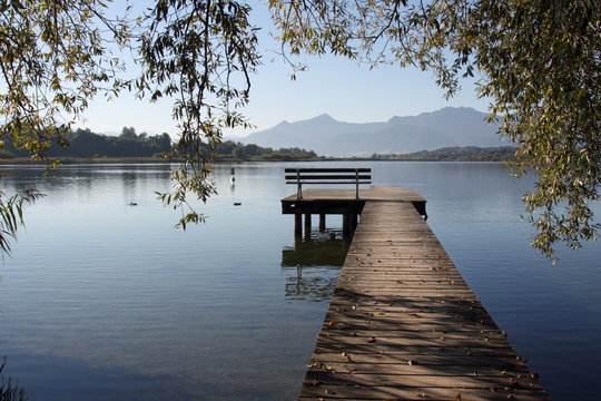 Bootssteg am Chiemsee