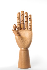 Wooden hand series: numer four