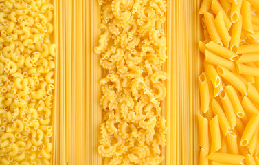 Italian pasta collection background