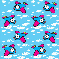 Background of flying planes