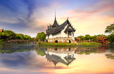 Fototapeta na wymiar Sanphet Prasat Palace, Tajlandia