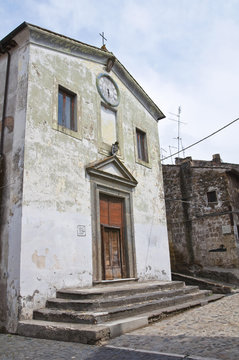 Church of SS nome di Ges&ugrave;. Calcata. Lazio. Italy.