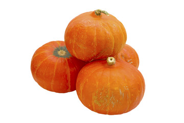 Pumpkin on white