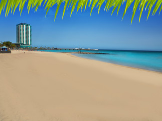 Fototapeta na wymiar Arrecife beach Playa del Reducto in Lanzarote