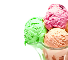 ice cream isolated on white background
