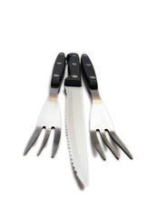 dos tenedores y un cuchillo