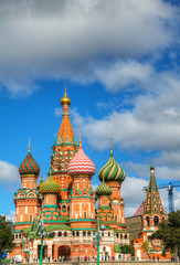 Fototapeta na wymiar St Wasyla Błogosławionego w Moskwie na Placu Czerwonym