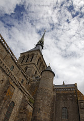 Fototapeta na wymiar Mount Saint Michel klasztor-detail