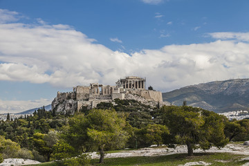 Fototapeta na wymiar Acropolis and Parthenon , Athens,Greece