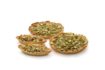 tartelettes à la rhubarbe