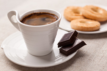 Coffee and chocolate