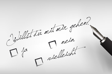 Willst du mit mir gehen?
