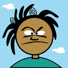 garçon, expression, visage, figure, portrait, personnage,