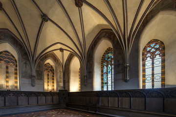 Chamber in greatest Gothic castle in Poland, Malbork