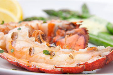 Grilled lobster tails